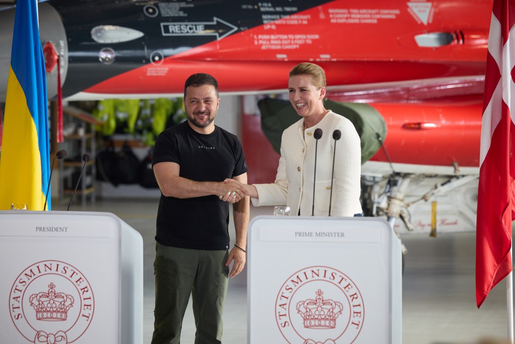 Домовилися про передачу Данією 19 винищувачів F-16 – Глава держави за результатами зустрічі з Метте Фредеріксен